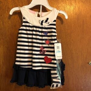 NWT Girls 4th of July USA outfit, 5